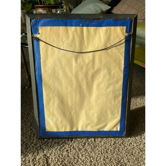 Vtg Framed Crewel Embroidery Springtime Gazebo Needlepoint Floral Grandmacore - Picture 7 of 16